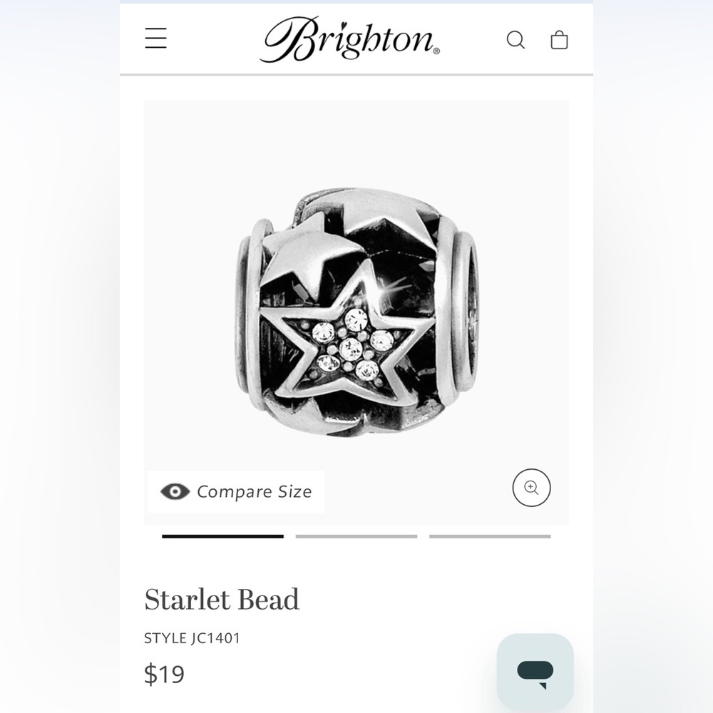 Brighton starlet bead nwot